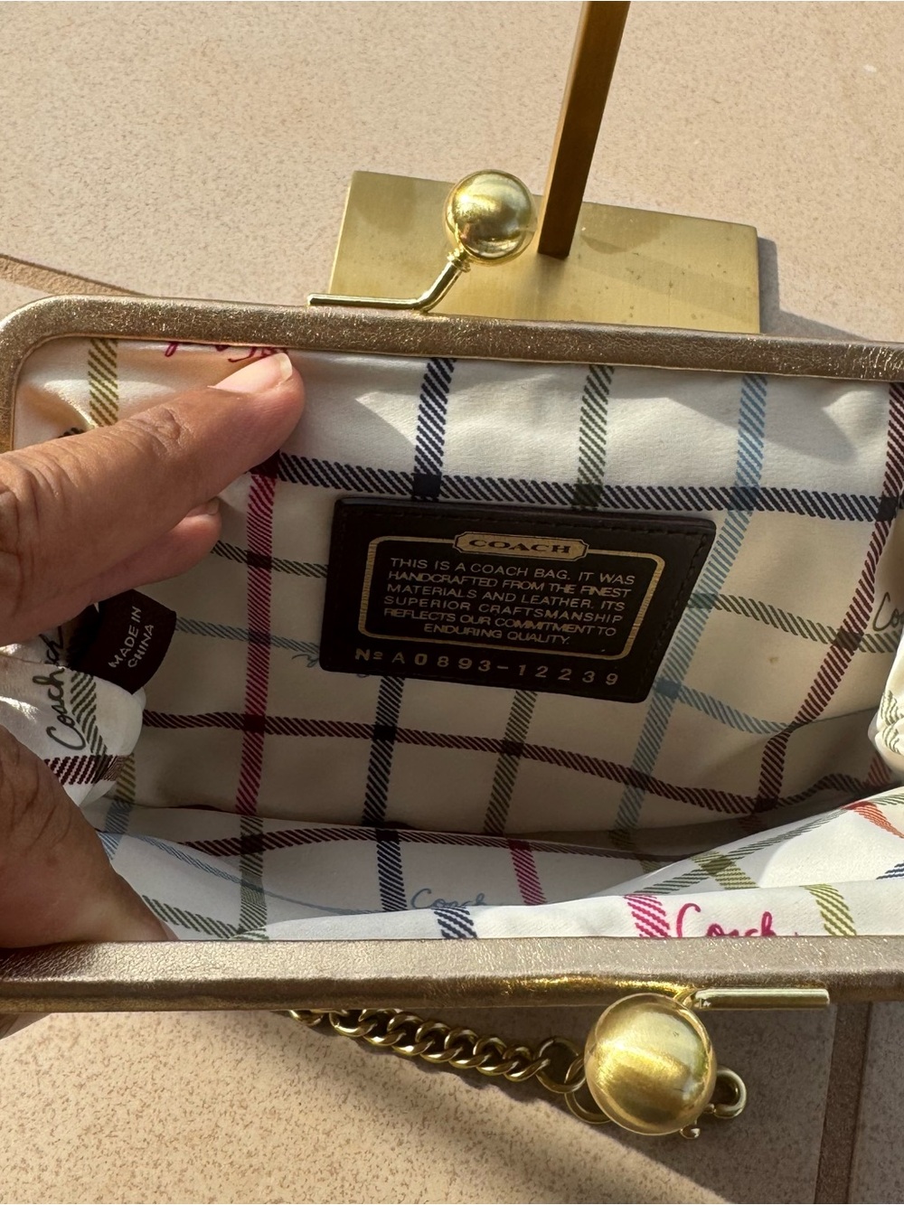 Coach Ergo XL Signature Clear Tote — Style 12239 - Picture 10 of 13